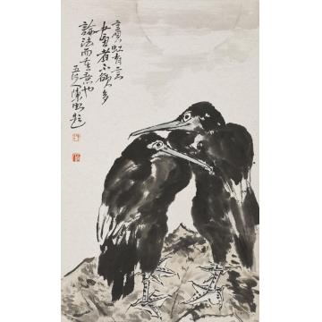 陈昭国画花鸟月下图字画之家