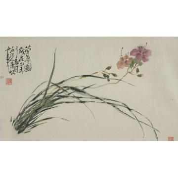 陈昭国画花鸟萱草图字画之家
