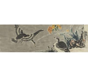 陈昭国画花鸟秋雨欲来字画之家