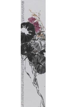 陈昭国画花鸟灼灼繁英字画之家