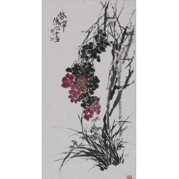 陈昭国画花鸟紫蝉字画之家