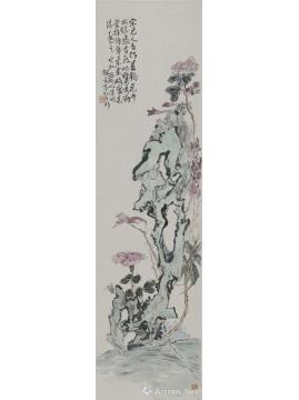 陈昭国画花鸟仿黄宾虹四条屏字画之家