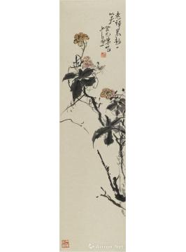陈昭国画花鸟晨起一笑字画之家