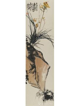 陈昭国画花鸟萱草图字画之家