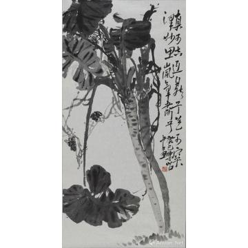 陈昭国画花鸟海芋写生字画之家