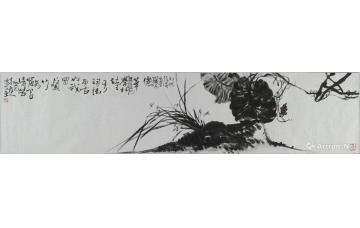 陈昭国画花鸟徐渭诗意图字画之家
