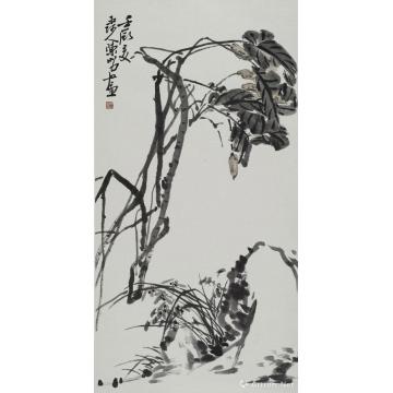 陈昭国画花鸟藤龙图轴字画之家
