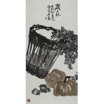 陈昭国画花鸟岁之秋图轴字画之家