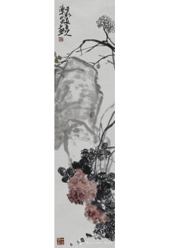 陈昭国画花鸟牡丹四条屏字画之家