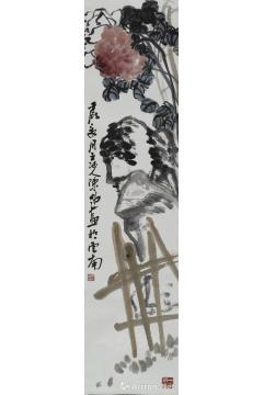 陈昭国画花鸟牡丹四条屏字画之家