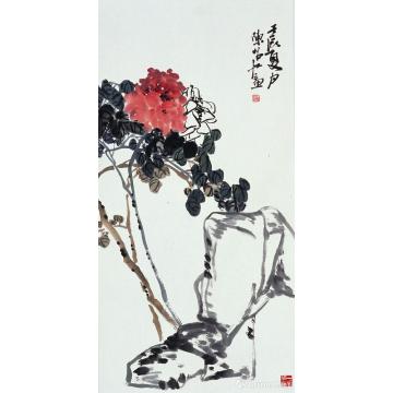 陈昭国画花鸟牡丹寿石图字画之家