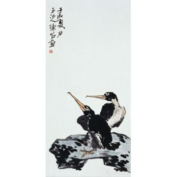 陈昭国画花鸟夏晨图字画之家