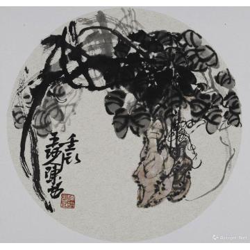 陈昭国画花鸟马兜铃图字画之家