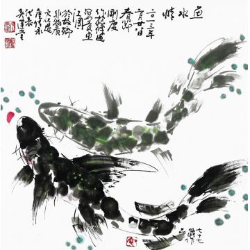 吴建堂国画花鸟珍鱼图字画之家