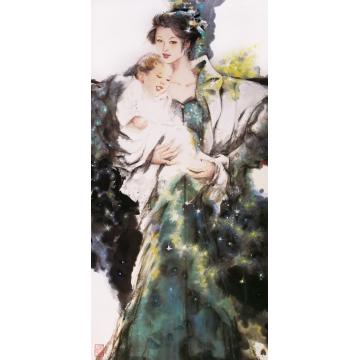 蒙复旦国画人物苗裔星辉字画之家