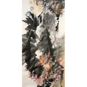 蒙复旦国画人物隐形的翅膀字画之家