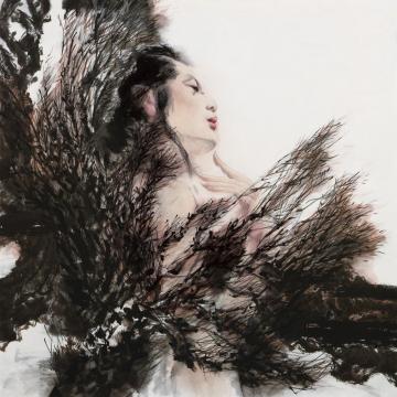 蒙复旦国画人物人物小品字画之家