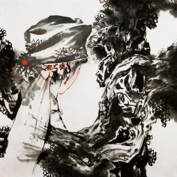 蒙复旦国画人物人物小品字画之家