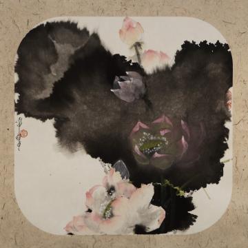 蒙复旦国画花鸟扇面字画之家