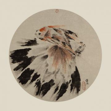 蒙复旦国画花鸟扇面字画之家