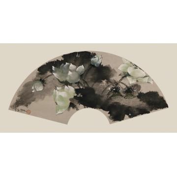 蒙复旦国画人物扇面字画之家