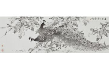 张建明国画花鸟春酣字画之家