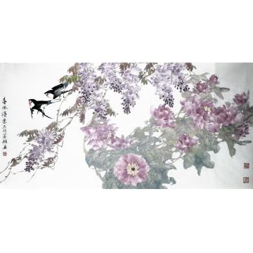 张建明国画花鸟春风得意字画之家