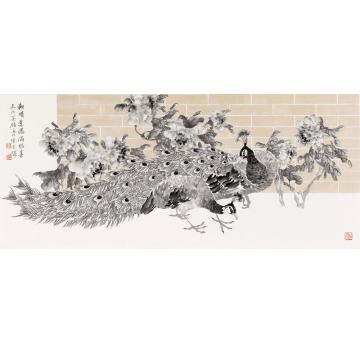 张建明国画花鸟《新晴意浓满眼春》字画之家