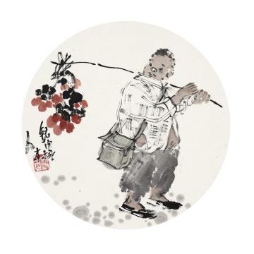 王鸣放国画人物王鸣放作品字画之家