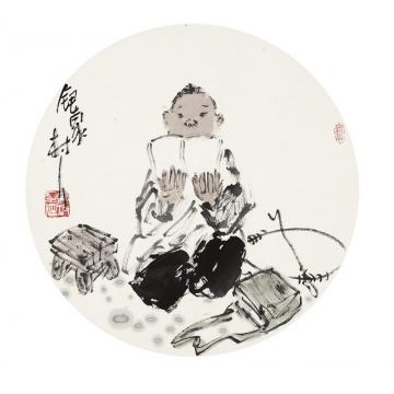 王鸣放国画人物王鸣放作品字画之家