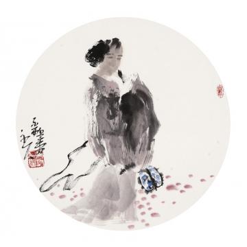 王鸣放国画人物王鸣放作品字画之家
