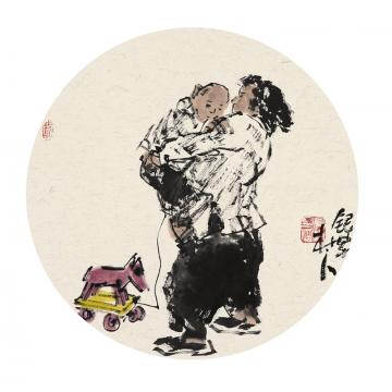 王鸣放国画人物王鸣放作品字画之家