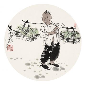 王鸣放国画人物王鸣放作品字画之家