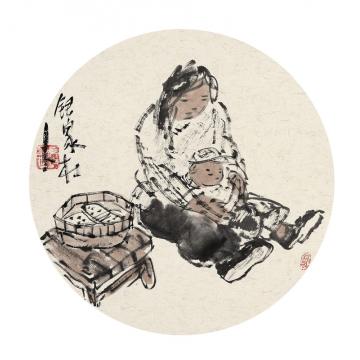 王鸣放国画人物王鸣放作品字画之家