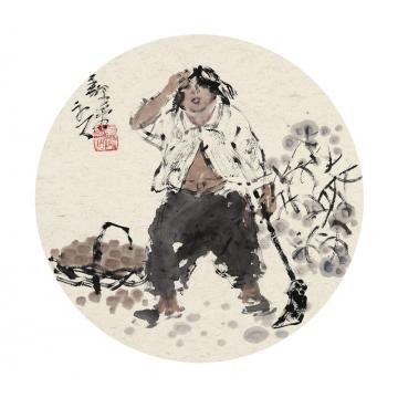 王鸣放国画人物王鸣放作品字画之家
