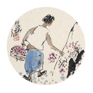 王鸣放国画人物王鸣放作品字画之家