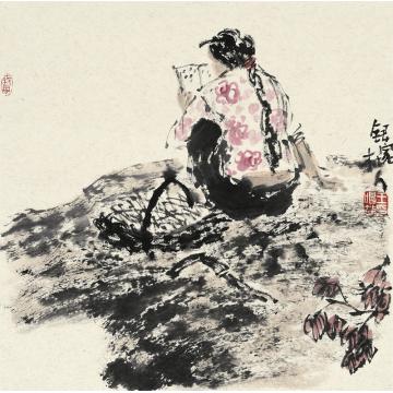 王鸣放国画人物王鸣放作品字画之家