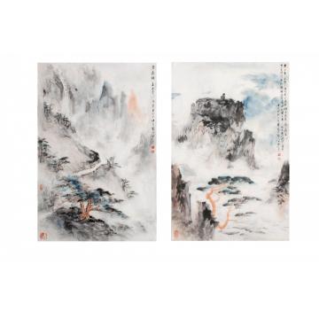 裴家同国画山水无题字画之家