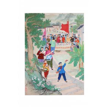 裴家同国画人物无题字画之家