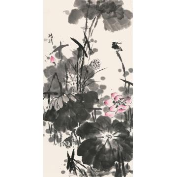 陆倩国画花鸟写意作品之二字画之家