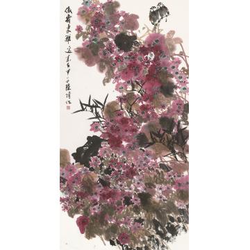 陆倩国画花鸟写意作品之三字画之家