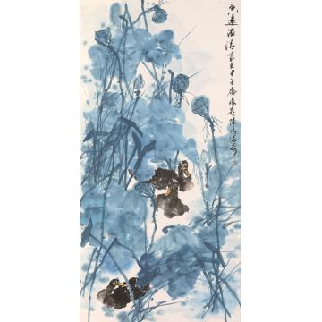 陆倩国画花鸟写意作品之七字画之家
