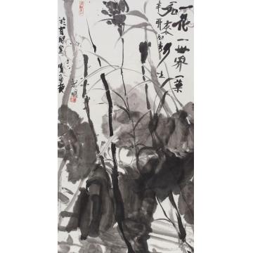 闫新生国画花鸟一花一世界字画之家