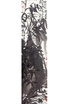 闫新生国画花鸟竹石图字画之家