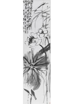 闫新生国画花鸟菏之二字画之家