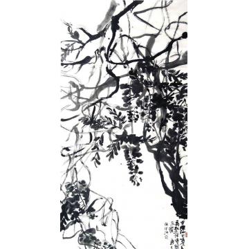 闫新生国画花鸟万壑惊涛舞玉龙字画之家