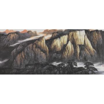 王焕波国画山水太行朝晖字画之家