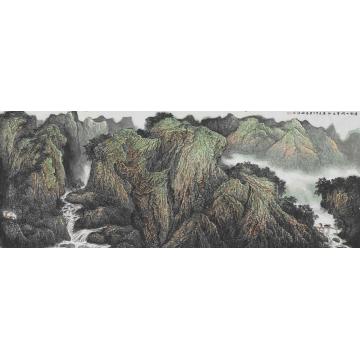 王焕波国画山水春到人间草木知字画之家
