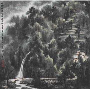 王焕波国画山水山乡风情字画之家