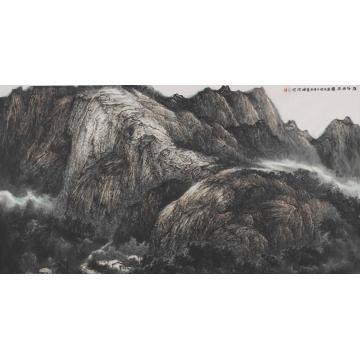 王焕波国画山水深谷幽居字画之家